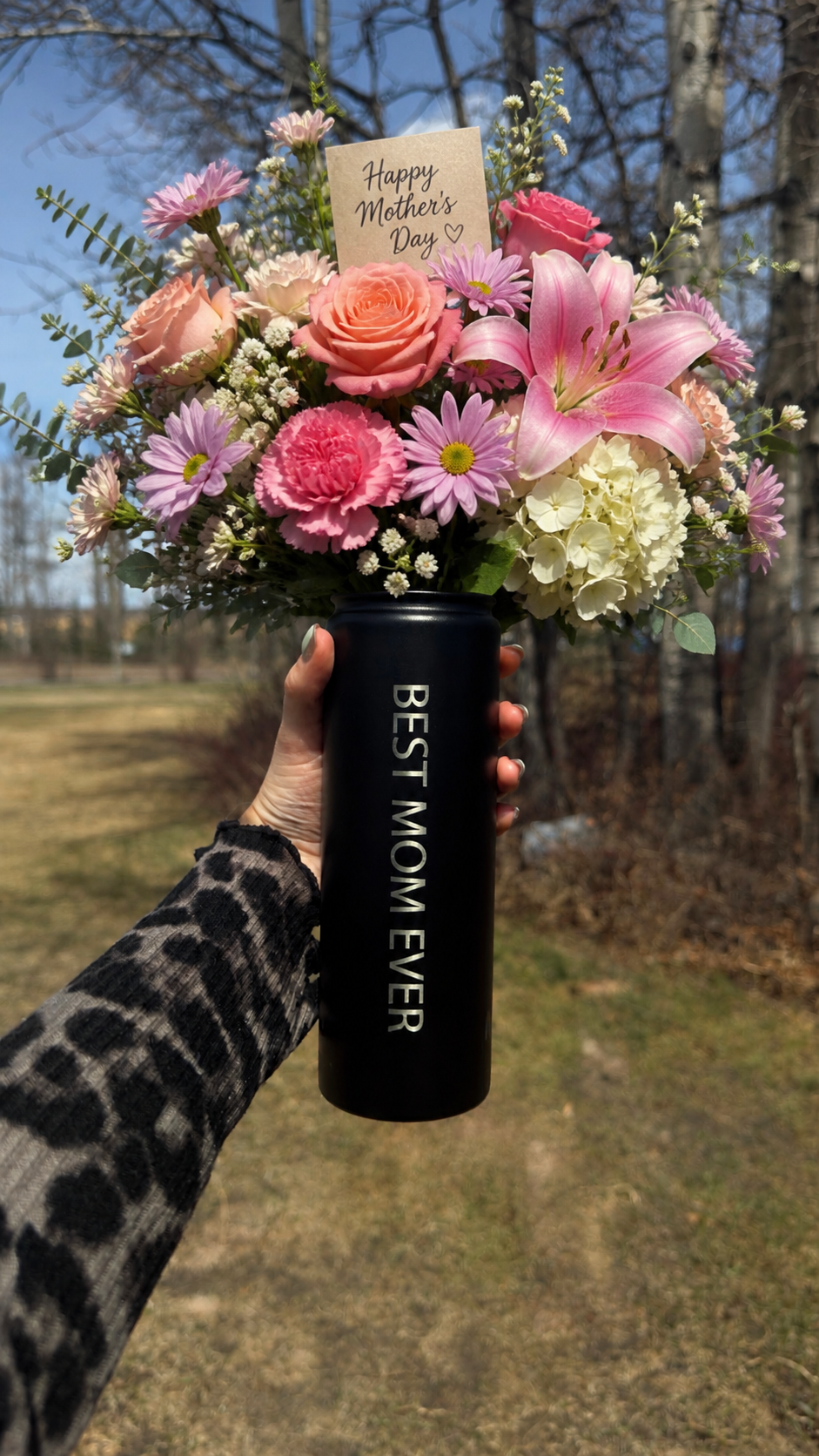 Best Mom Ever 21oz insulated Tumbler With Straw